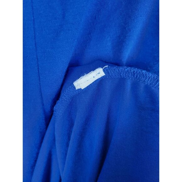 Eileen Fisher T Shirt Dress S/P Womens Blue Pullover Knee Length 3/4 Sleeve - Picture 6 of 9